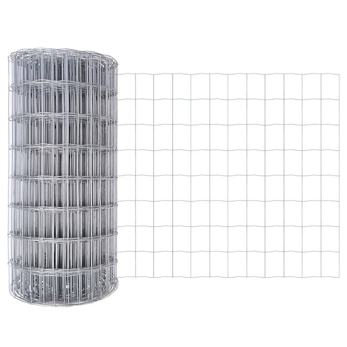 vidaXL - Euro - Hek - 0,6 - x - 25 - m - PVC-gelaagd - ijzer