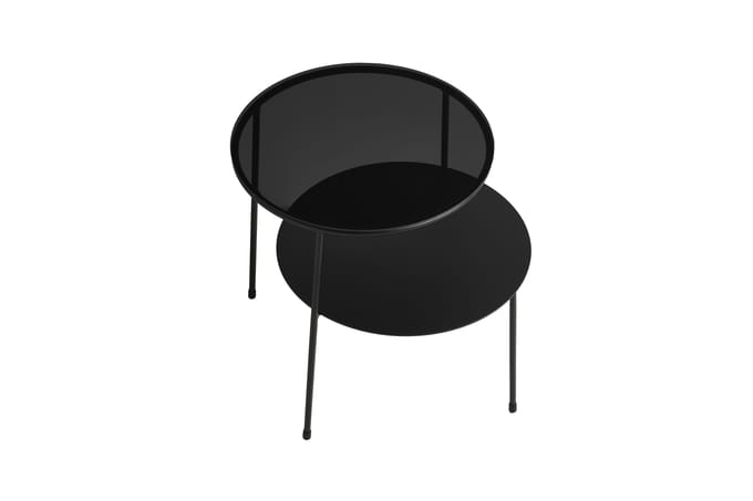 Woud - Duo BijzetTafel - zwart