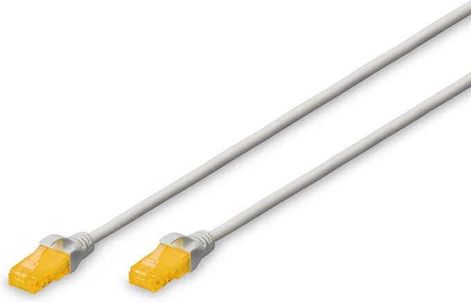 DIGITUS CAT 6A U-UTP Slim Patch Cord - 1m - Grijs - 1m