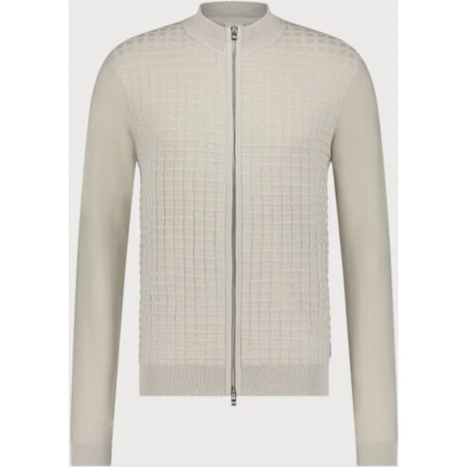 Blue Industry Structuur gebreid rits vest |