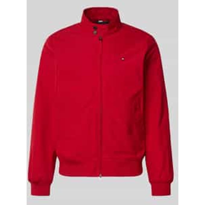 Relaxed fit blouson met logostitching