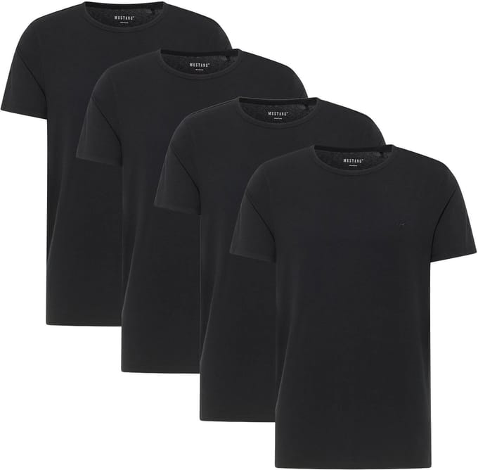 Mustang T-shirt Style Allen 4-Pack Verpakking van 4