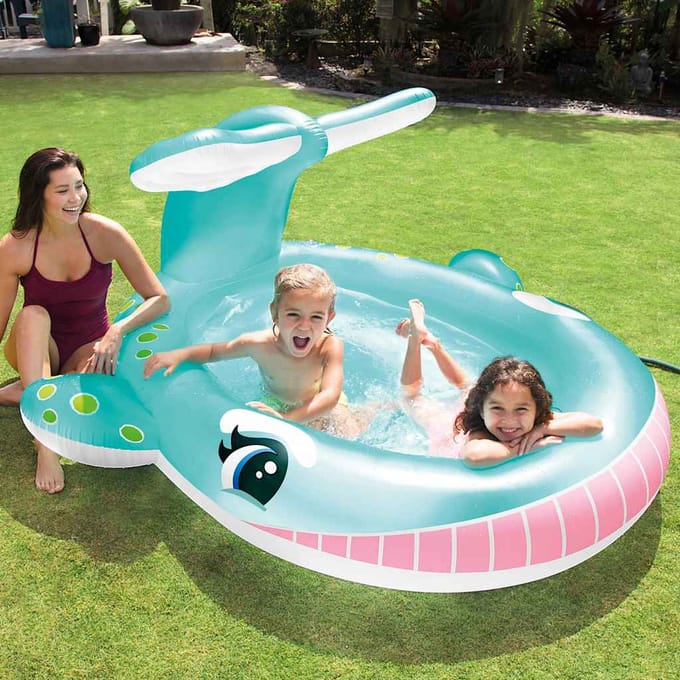 Intex Whale Spray Opblaaszwembad - 201 x 196 x 91 cm