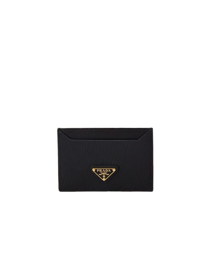 Prada Kaart Houder Zwart