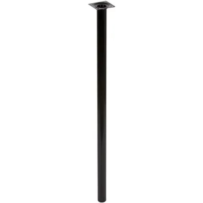 Duraline Meubelpoot Rond Staal 3x70cm Zwart