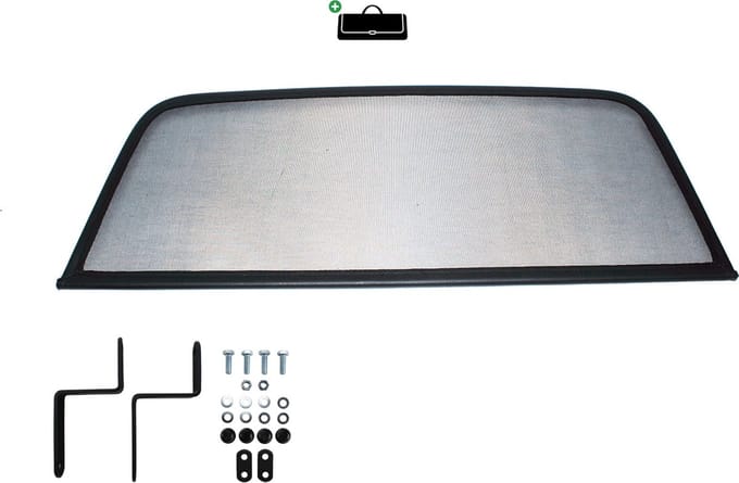 Windscherm Triumph TR4-TR6 | 1961-1976 | incl. luxe opbergtas | Zwart