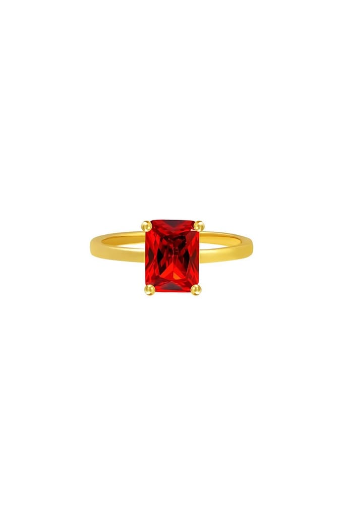 Ring Shimmer Rood Koper 18
