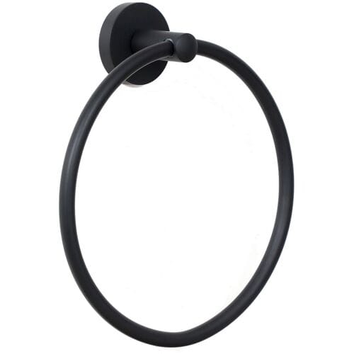 Bravat Varuna matt black towel ring, 778499