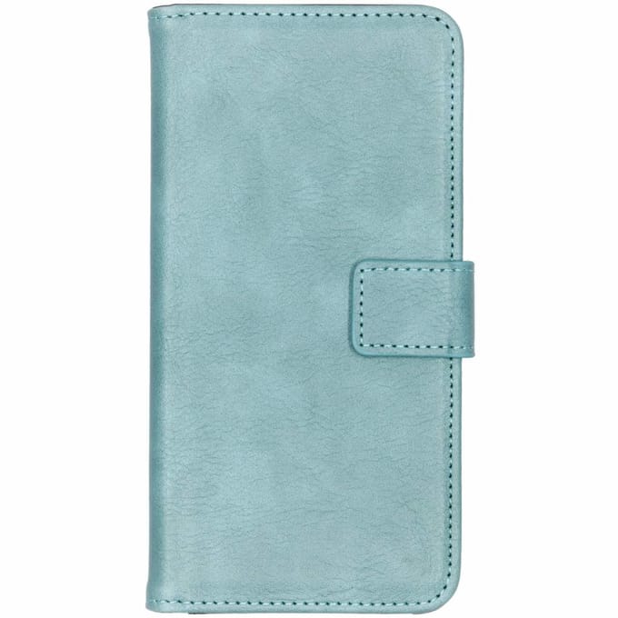 Luxe Lederen Bookcase voor de Samsung Galaxy S10 Plus - Lichtblauw