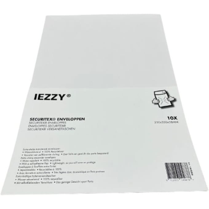 Securitex envelop IEZZY 250x350x38mm 10 stuks