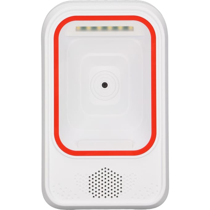 Barcode Scanner 1D 2D 2.4G BT Bekabeld Handsfree Stabiele QR Code Scanner voor Supermarkt Magazijn white