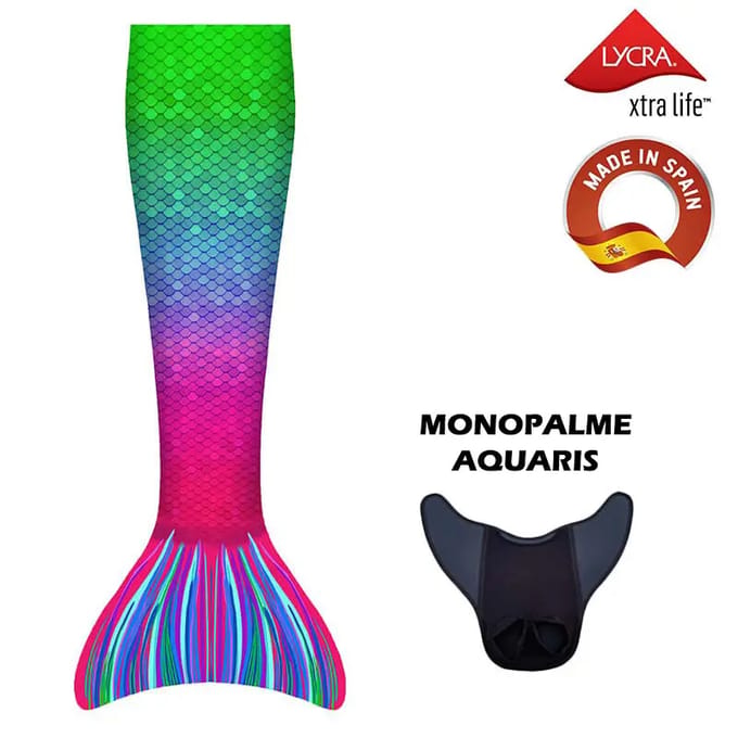 Zeemeermin kostuum met monovins Aquaris Kuaki Mermaids