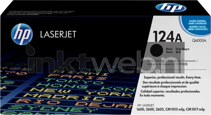 HP 124A - Tonercartridge - Origineel - Standaard Capaciteit - Zwart