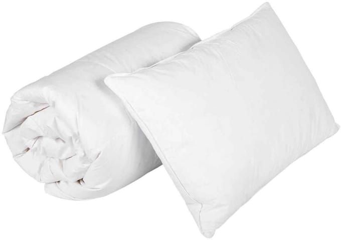 Homescapes Kinder Dekbed & Kussen Set 120x150 cm + 60x40 cm – Super Microvezel – Warmteklasse 2 – OEKO-TEX® Gecertificeerd