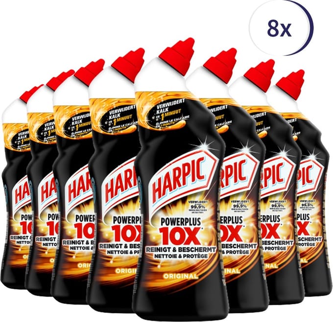 Harpic Gel PowerPlus Original 750ml - 8 Stuks - Voordeelverpakking
