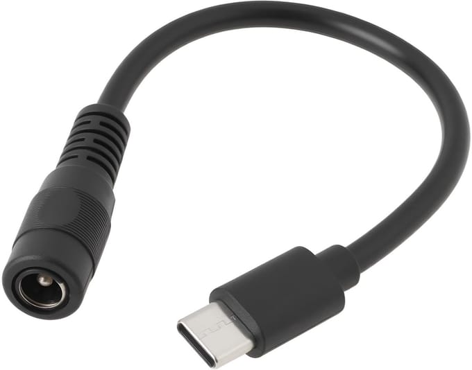 USB Type-C naar DC5521 Adapter Kabel voor Starlink Mini - 0.12m