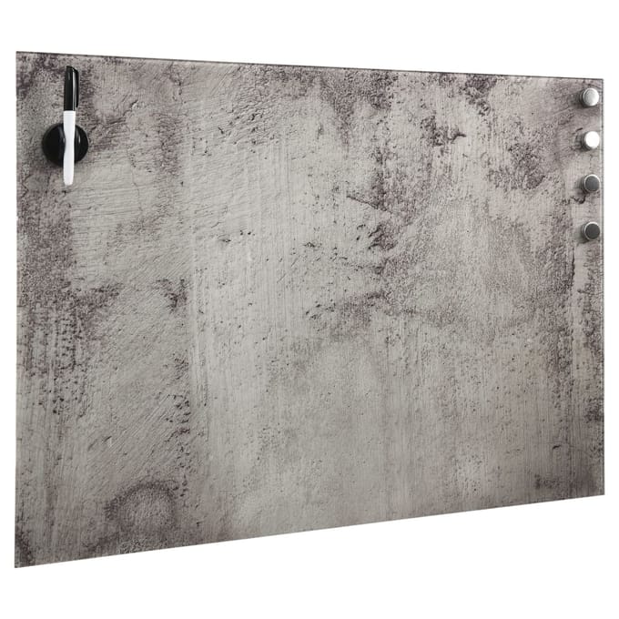 vidaXL - Magneetbord - wandmontage - 50x30 - cm - glas