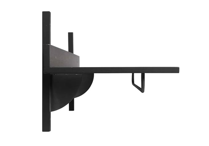 Ferm Living Regal Sector Rack - essen zwart/messing zwart