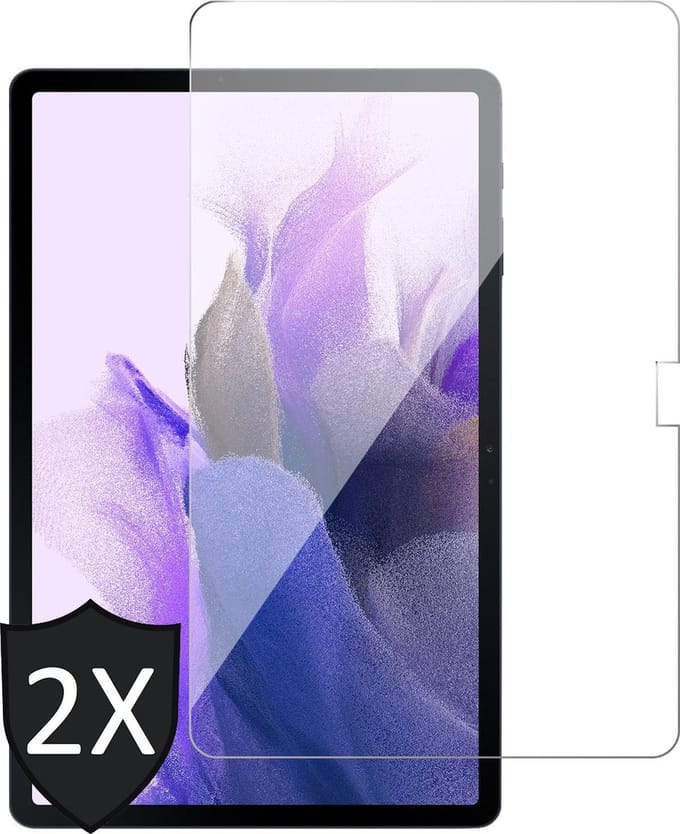 Screenprotector geschikt voor Samsung Galaxy Tab S7 Plus - Screen Protector Glas - 2 Stuks