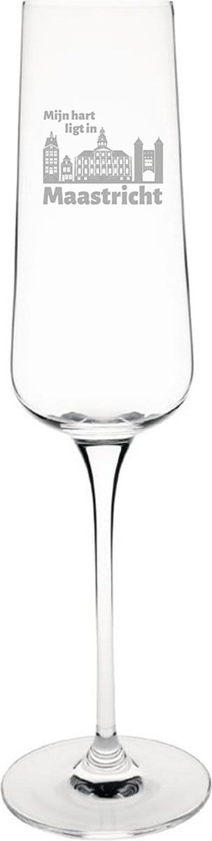 Gegraveerde Champagneglas 27cl Maastricht