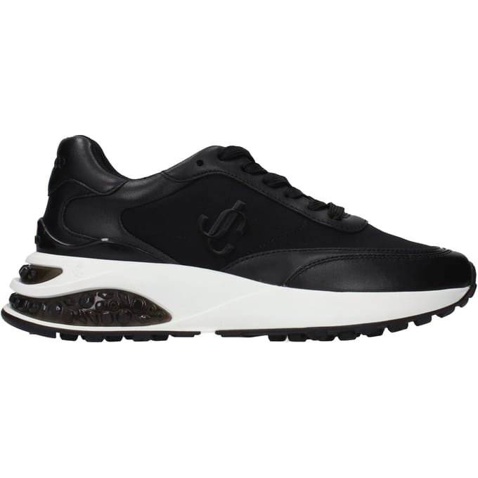 Jimmy Choo Zwarte Stoffen Sport Sneakers