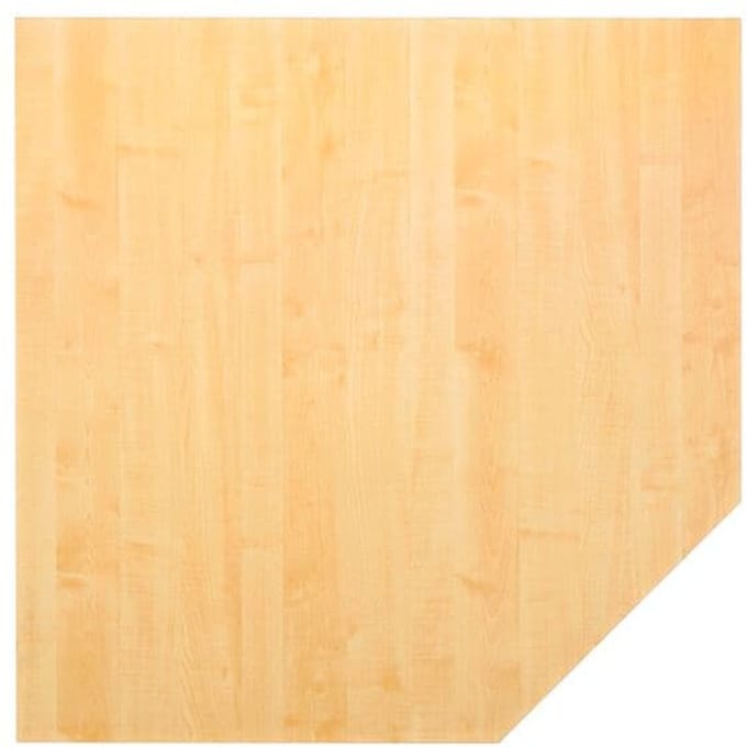 QT12 - trapeziumvormige plaat 120 x 120 Esdoorn