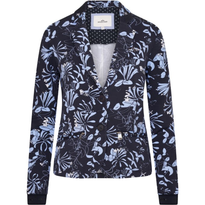 0401103318 - Sweat blazer HVSAlba - 5059 - Navy flower - S (36)