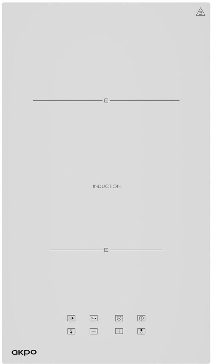 AKPO PIA6802 Serie - Inductiekookplaat - 2 Kookzones - Wit - Touch Control