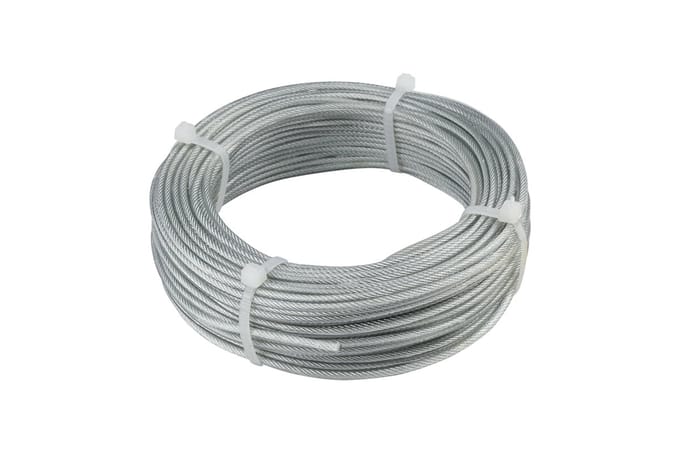 Staalkabel verzinkt PVC 1,5 | 2,5 mm | Bundel 25 meter