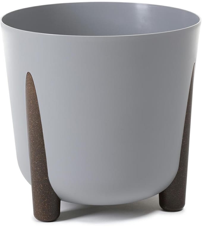 HowHomely Moss Serie - Bloempot - Grijs - 30x28 cm - Inclusief Voering