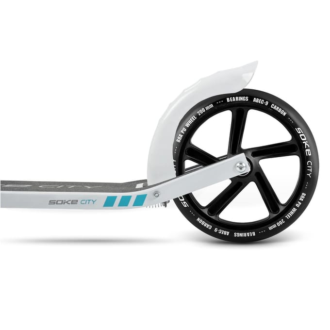 Stadsscooterwielen 200 mm zwart, 2 st