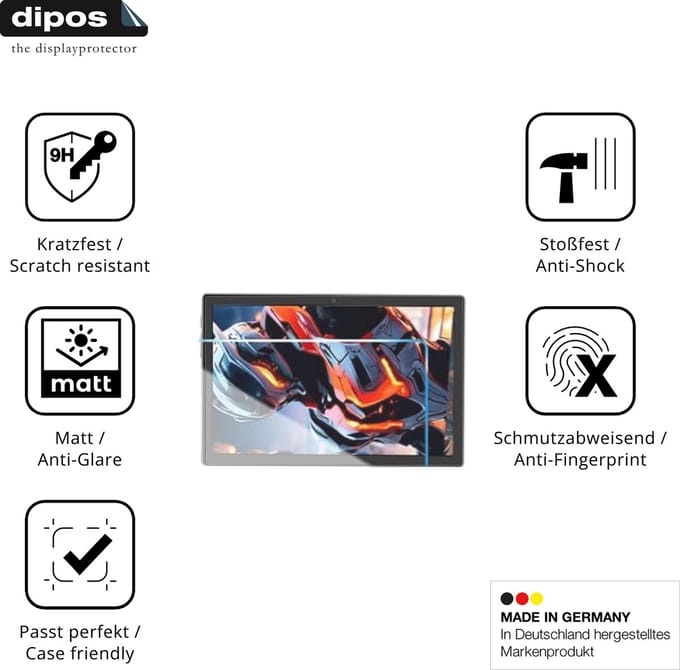 dipos – 2x Matte Pantserfolie geschikt voor ZIOVO E15 | 9H Screenprotector