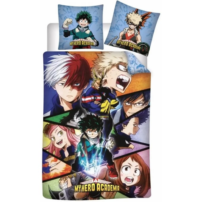 My Hero Academia Dekbedovertrek, Quirk - Eenpersoons - 140 x 200 cm - Polyester