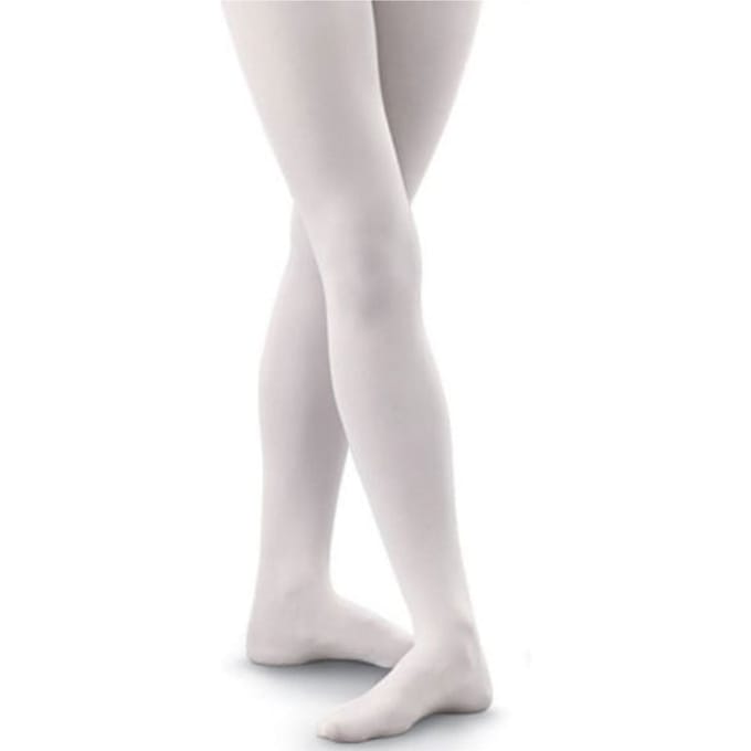 Sock Snob - 1 paar balletpanty's met voet voor volwassenen - Wit