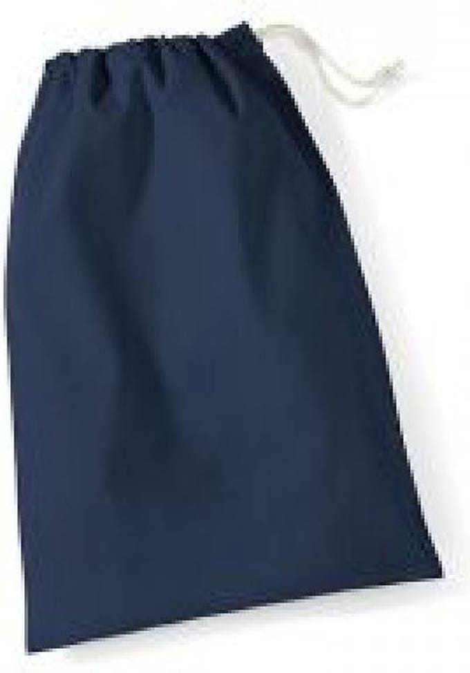 Westford Mill Cotton Stuff Bag WM115 - Navy - M (30 x 45 cm)