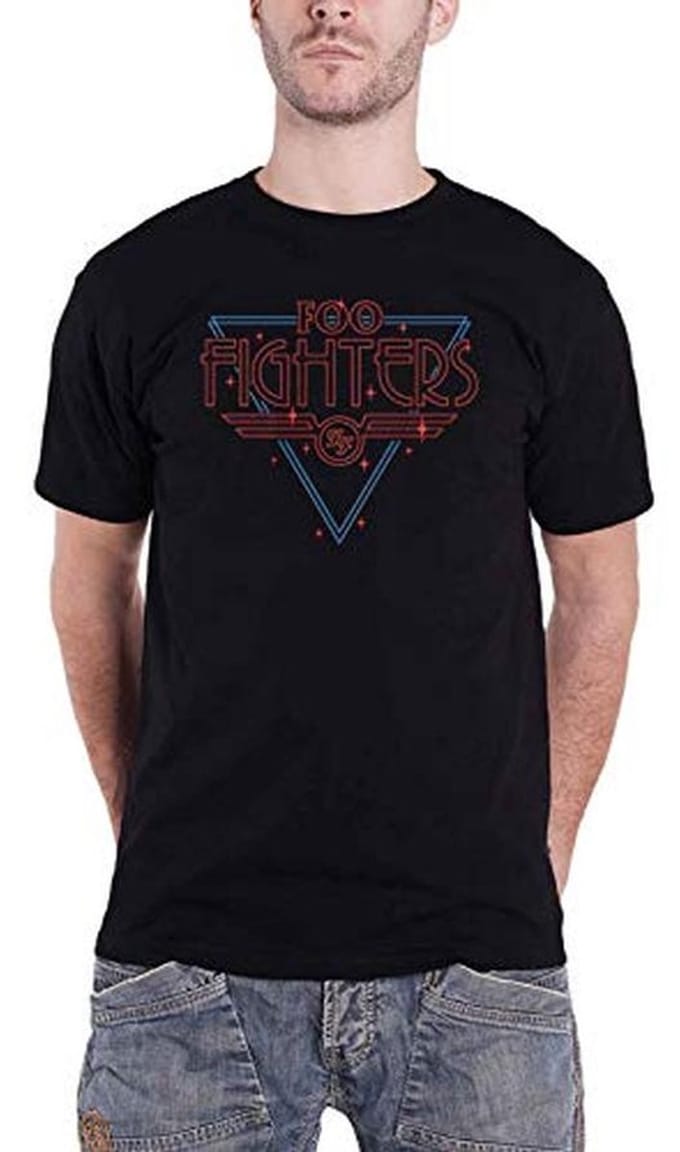 Zwart T-shirt met Disco Outline Design voor Mannen