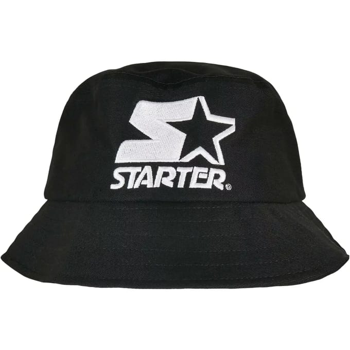 Starter Black Label - Basic Bucket hat / Vissershoed - Zwart