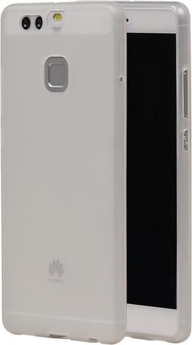 Huawei P9 / Eva-L09 TPU Achterkant Hoesje Transparant Wit