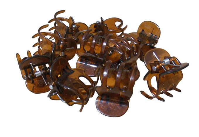 Hair Mode Mini Haarklemmen Bruin 10ST
