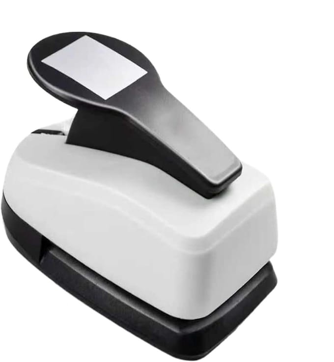 Papieren stans - Knutselstans vierkant - Kaarten maken - Solide metalen constructie - 180 g papier - Meerkleurig