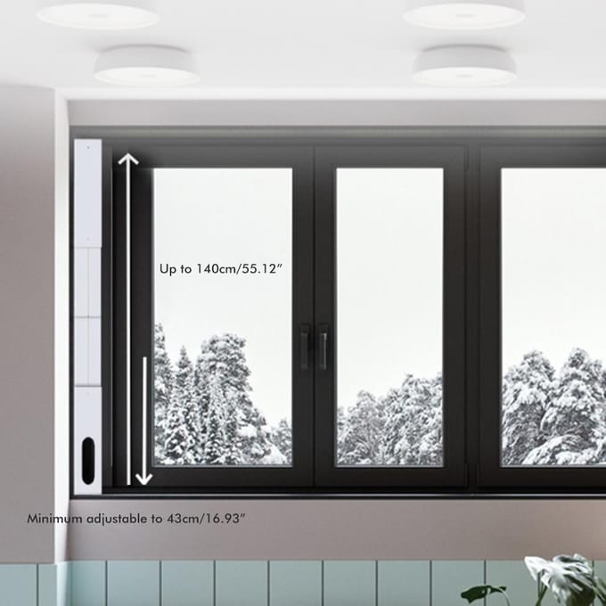 Draagbare airconditioner raamkit Verstelbaar raam voor airconditioner Schuifraamventilatie