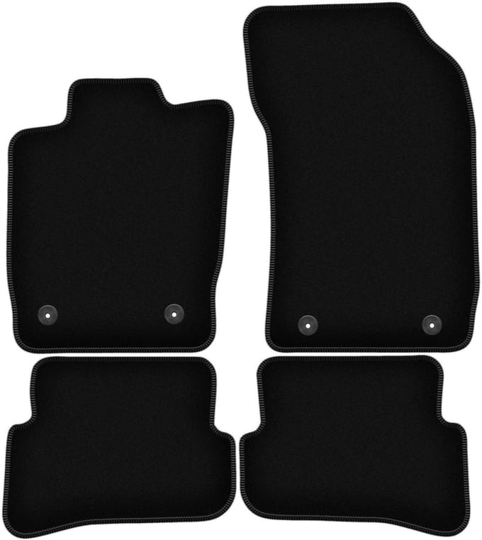BASIC zwarte veloursmatten voor: Audi A1 8X hatchback (2010-)