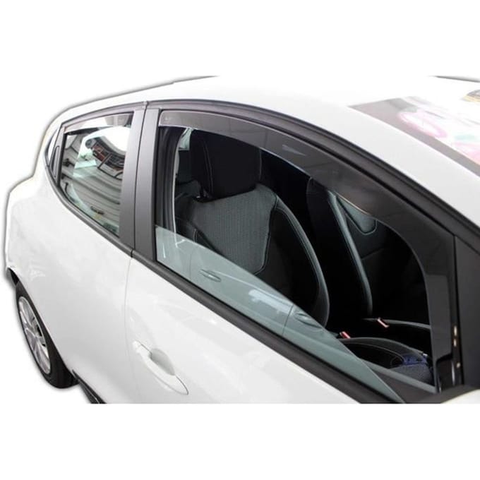 Déflecteurs d'air - J&J AUTOMOTIVE - Heko - Fumé - Renault Clio 4 - 2012-2019