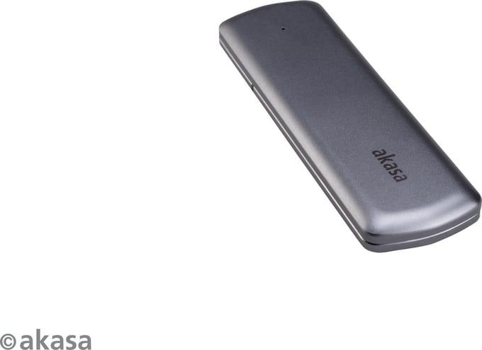 Akasa Portable M.2 SATA/NVMe SSD to USB 3.2 Gen 2 (10 Gb/s) Aluminium Enclosure