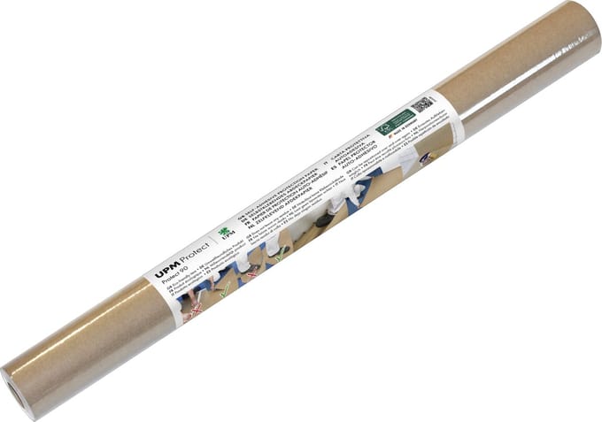 UPM afdekpapier - zelfklevend - 60 cm x 10 m - bruin kraft - IN-P9060010-RB