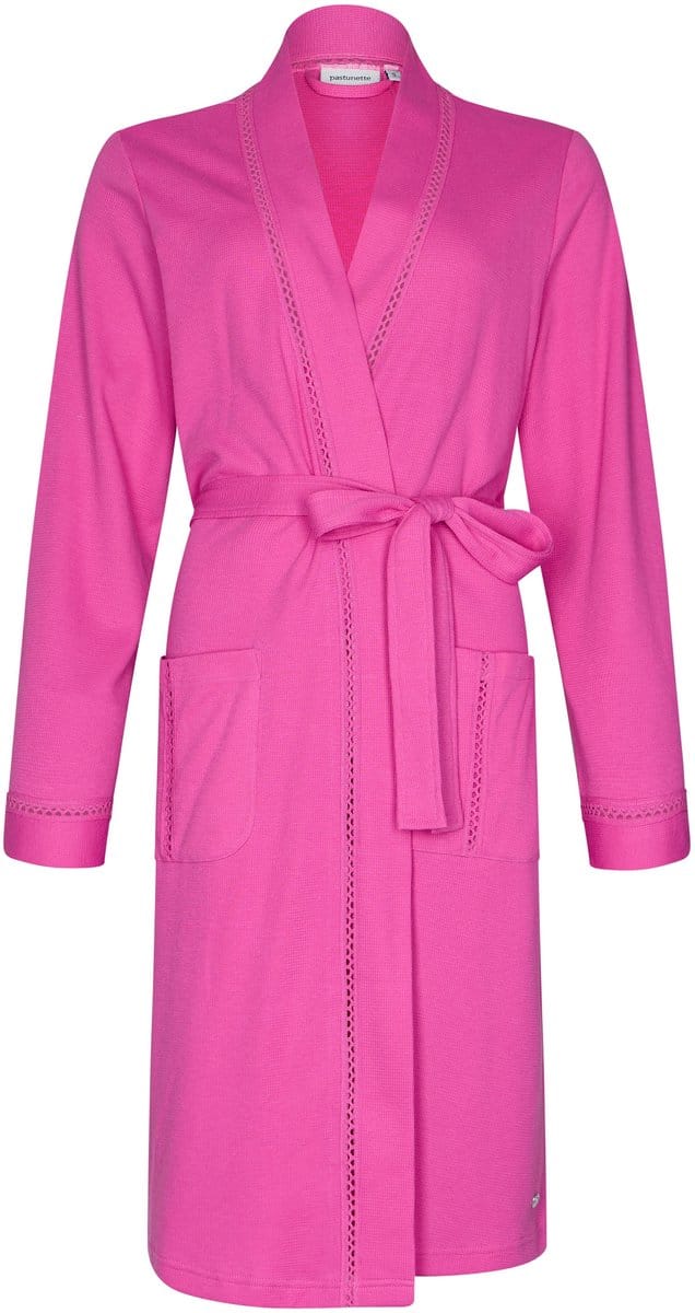 Pastunette Badjas Pink Dream - Wafelstof - Roze - Maat M