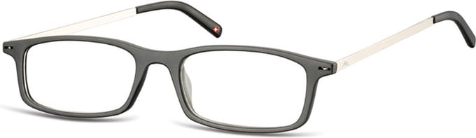 Montana Eyewear MR53 platte leesbril +3.50 zwart in hardcase