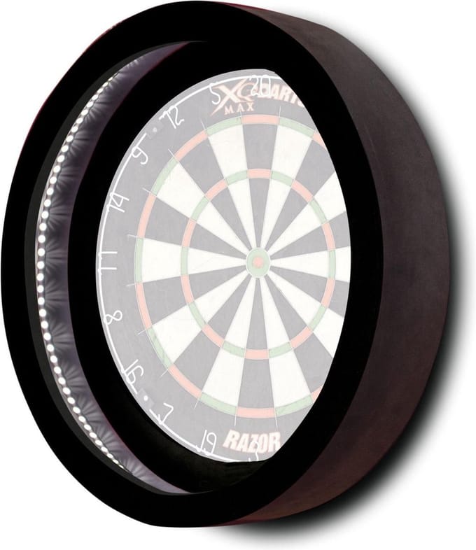 XQMax Dartbordring Met Led-verlichting 60 Cm Zwart - Cadeau
