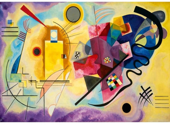 Bluebird Puzzle legpuzzel Kandinsky - Gelb-Rot-Blau 1925 - 1000 stukjes.