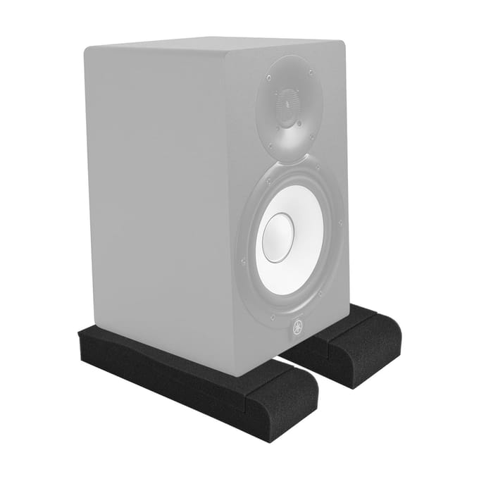 Coussinets d'isolation en mousse d'isolation acoustique haute densité, 2 paquets, 27x10cm, zone utilisable pour Studio 27 X 10cm noir
